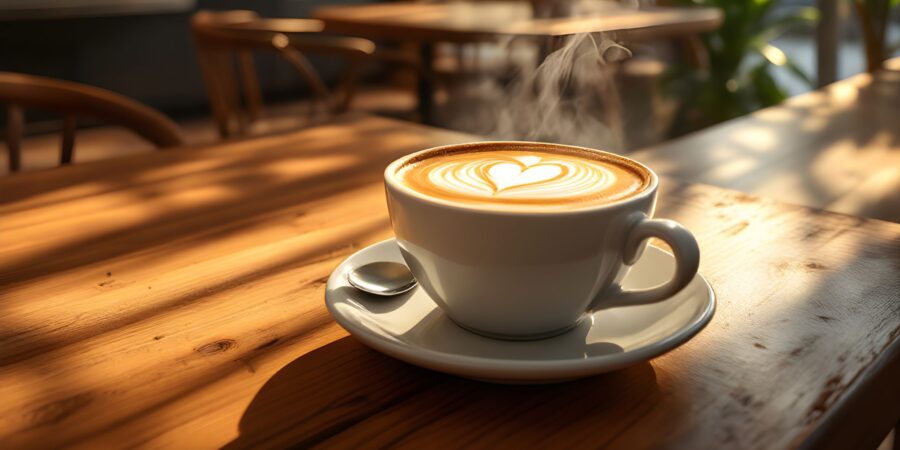 Coffee at a cozy Las Vegas café